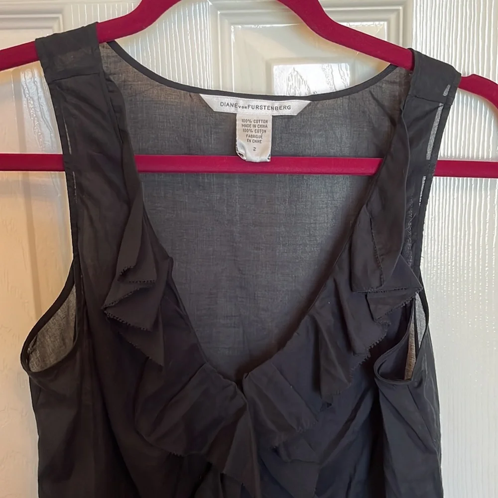 Diane von Furstenberg Ruffle Blouse - Picture 2 of 7